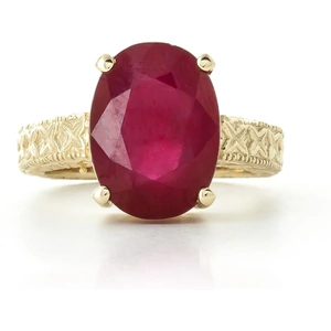 QP Jewellers Oval Cut Ruby Ring 8 ct in 9ct Gold