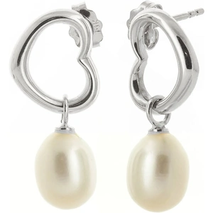 QP Jewellers Pearl Stud Earrings 8 ctw in 9ct White Gold