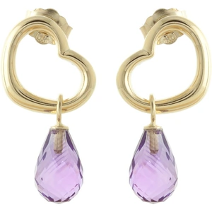 QP Jewellers Amethyst Stud Earrings 4.5 ctw in 9ct Gold