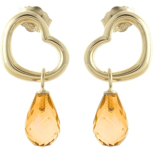 QP Jewellers Citrine Stud Earrings 4.5 ctw in 9ct Gold