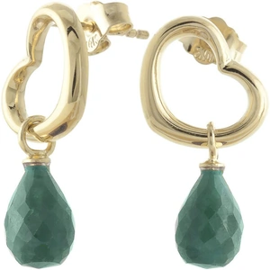 QP Jewellers Emerald Stud Earrings 6.6 ctw in 9ct Gold