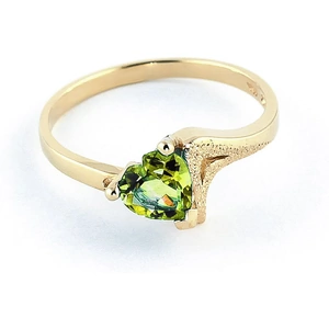 QP Jewellers Peridot Devotion Ring 0.6 ct in 18ct Gold
