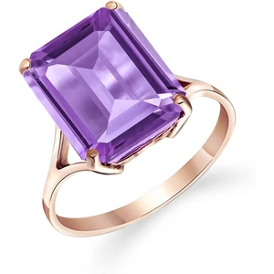QP Jewellers Amethyst Auroral Ring 6.5 ct in 18ct Rose Gold