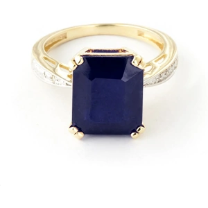 QP Jewellers Octagon Cut Sapphire Ring 7.27 ctw in 18ct Gold