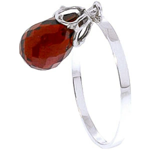 QP Jewellers Garnet Crown Ring 3 ct in Sterling Silver