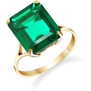 QP Jewellers Lab Grown Emerald Auroral Ring 4.5 ct in 18ct Gold