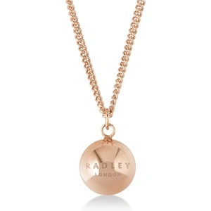 Radley Jewellery Ladies Radley Rose Gold Plated Sterling Silver Bliss Crescent Necklace