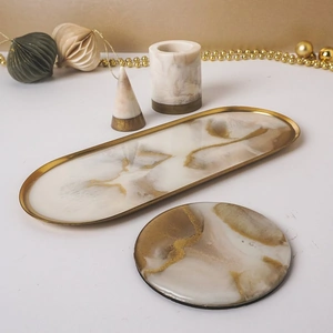Resin By Ren White & Gold Jewellery Tray Bundle