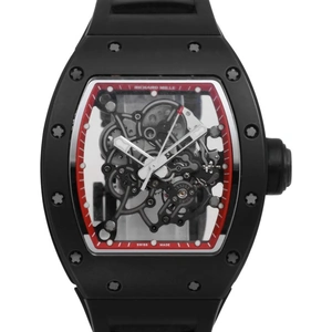 View product details for the Richard Mille RM 055 Bubba Watson Red Drive Americas RM 055, Transparent, 2013, Very Good, Case material Titanium, Bracelet material: Rubber