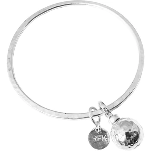 Rock Finders Keepers Sterling Silver & Hammered Detail Kristy Bangle