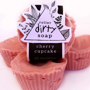 Roller Dirty Soaps Cherry Cupcake Vegan Soap