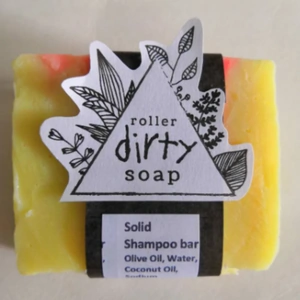 Roller Dirty Soaps Cherry Solid Shampoo Bar