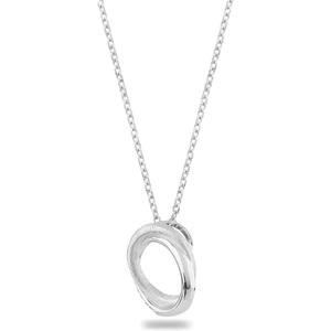 Rosa Lea Pave Frosted Sparkle Intertwined Rings Pendant BJ-P3268RO