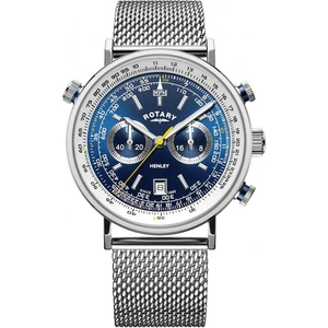 Rotary Mens Henley Chronograph Mesh Bracelet Watch GB05235/05