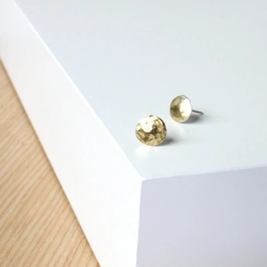 Sara Patino Jewelry Gold Plated Silver Moonlight Stud Earrings