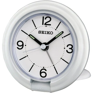 Seiko Clocks White Beep Alarm Clock QHT012W