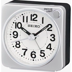 Seiko Clocks Silver Beep Alarm Clock QHE118S