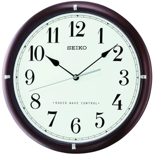 Seiko Clocks Wooden Wall Clock Radio Controlled