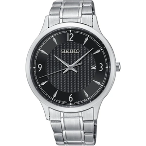 View product details for the Seiko Mens Black Bracelet Watch SGEH81P1