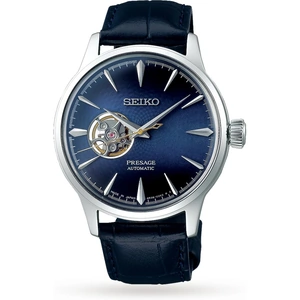 Seiko Presage Cocktail Collection Open Heart Blue Moon 40.5mm Mens Watch