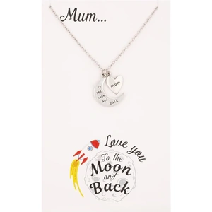 Sentiments by TJH Collection Sentiments Mum Moon and Love Heart Pendant 17394