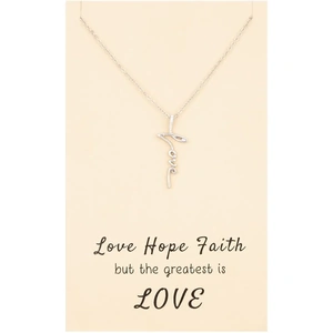 Sentiments by TJH Collection Sentiments The Greatest is Love Pendant 18139S