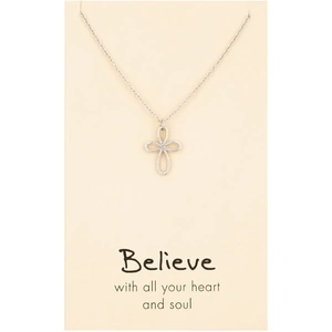 Sentiments by TJH Collection Sentiments Believe With All Your Heart and Soul Palm Cross 17485