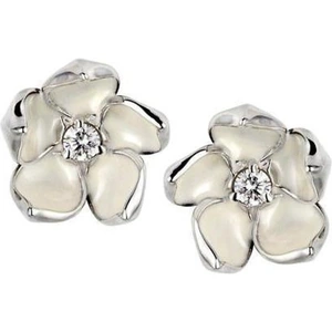 Shaun Leane Cherry Blossom Sterling Silver 0.14ct Diamond Large Stud Earrings - Default Title / Silver