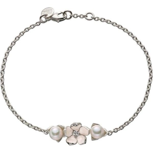 Shaun Leane Cherry Blossom Single Flower Silver Diamond Bracelet - Default / Silver