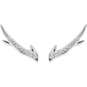 Shaun Leane Cherry Blossom Sterling Silver 0.14ct Diamond Branch Earrings - Default Title / Silver