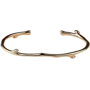 Shaun Leane Cherry Blossom 18ct Rose Gold Plated Sterling Silver 0.05ct Diamond Bangle - Default Title / Rose Gold