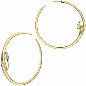 Shaun Leane Hook 18ct Yellow Gold Plated Sterling Silver Large Hoop Earrings - Default Title / Yellow Gold