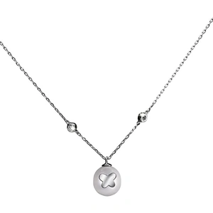 Shimla Jewellery Ladies Shimla Stainless Steel Necklace With Butterfly Fresh Water Pearl