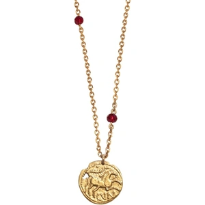 Shinar Jewels 22kt Gold Plated Roman Horse Necklace