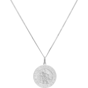 Silver Classic Silver Heavy St Christopher Pendant 8.61.8199