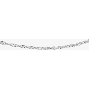 Silver Classic Sterling Silver 51cm Twisted Curb Chain Necklace 8.13.0475-51