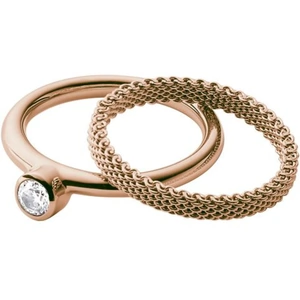 Skagen Jewellery Ladies Skagen Plated Stainless Steel Size P Elin Ring