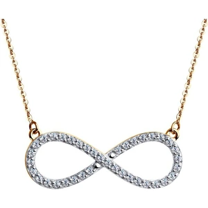 Ladies Sokolov 14ct Gold Lovely Infinity Necklace