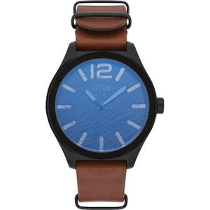 Mens Storm Oxley Slate Leather Watch