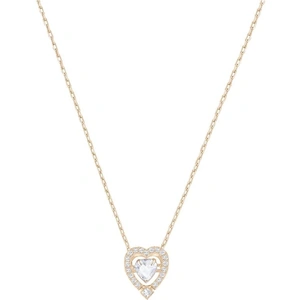 Swarovski Jewellery Ladies Swarovski Rose Gold Plated Sparkling Heart Necklace