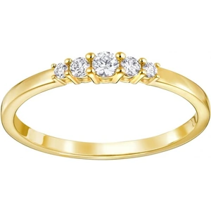 Swarovski Jewellery Ladies Swarovski Gold Plated Size L Frisson Ring