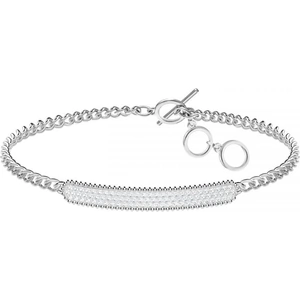 Swarovski Jewellery Ladies Swarovski Silver Plated Locket Bracelet