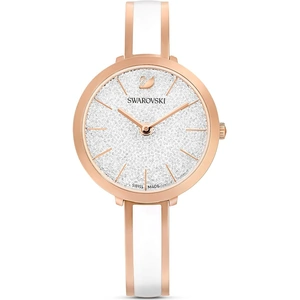 Swarovski White Crystalline Delight Rose Gold Bracelet Watch 5580541
