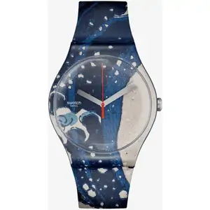 Swatch The Great Wave Hokusai & Astrolabe Watch SUOZ351