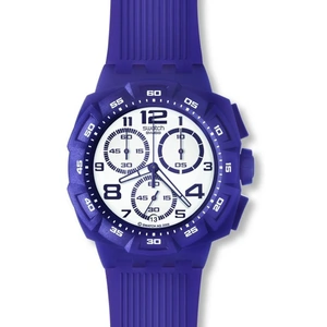 Mens Swatch Purple Funk Chronograph Watch