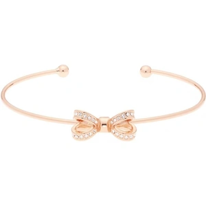 Ted Baker Jewellery Ladies Ted Baker Rose Gold Plated Olexii Mini Opulent Pave Bow Bangle