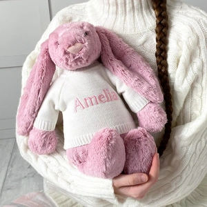 That's mine Personalised Jellycat Tulip Pink Large Bashful Bunny Soft Toy