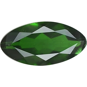 The Jewellery Channel AA Chrome Diopside Marquee 8x4 mm 0.50 Ct