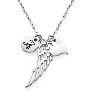 Sterling Silver Angel Wing Necklace - The Name Jewellery™