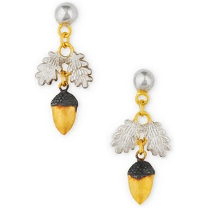 The Paula Bolton Collection Sterling Silver Acorn Earrings